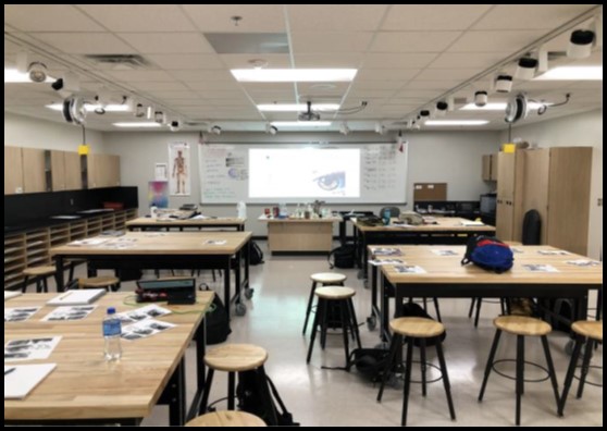 Renovated art classroom 